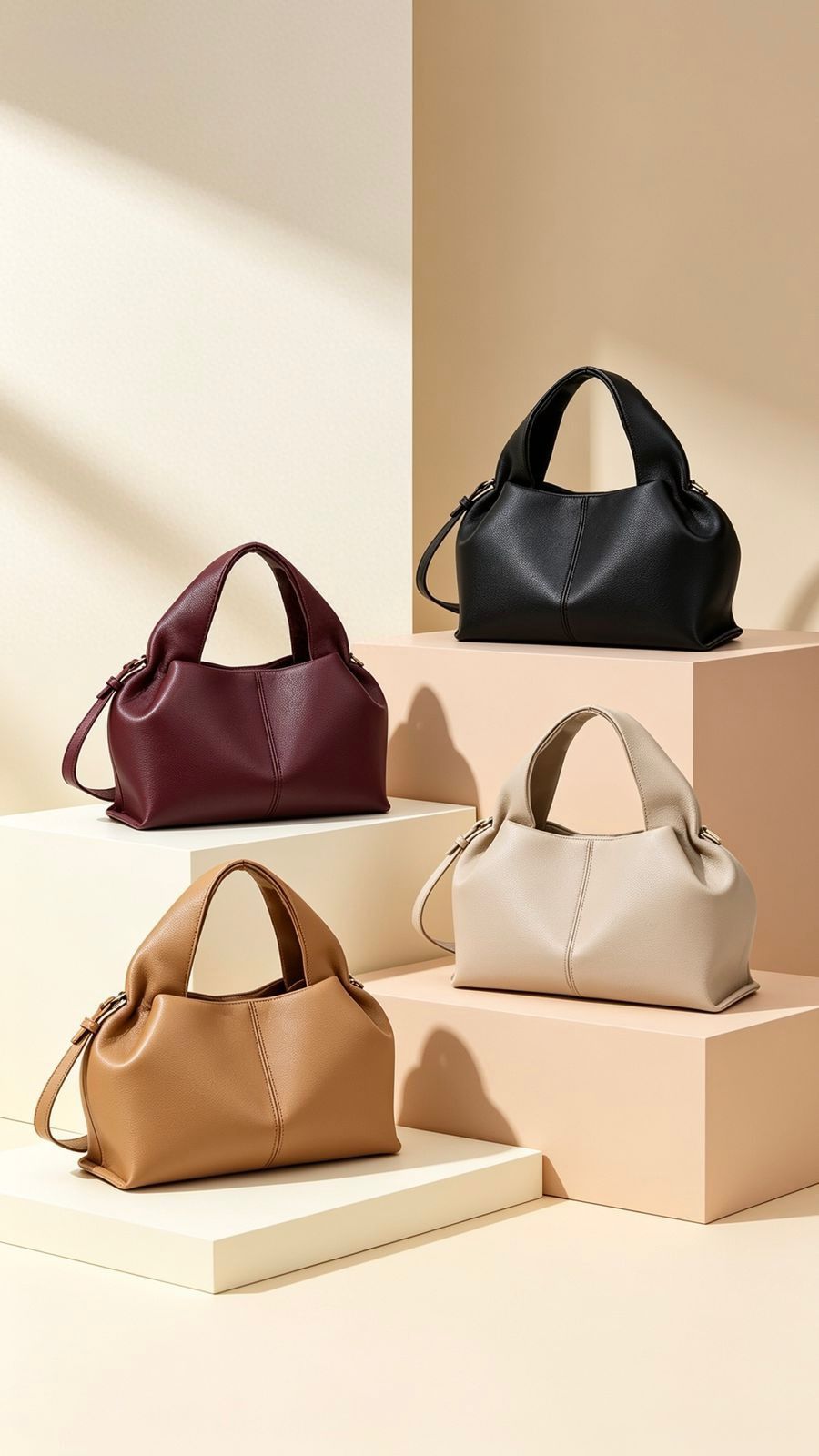 Soft Leather Cloud Shoulder Bag